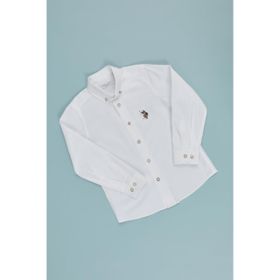 U.S. Polo Assn. 50300743-VR013 Beyaz Örme Erkek Çocuk Gömlek