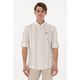 U.S. Polo Assn. 50306289-VR013 Beyaz Uzun Kollu Erkek Gömlek