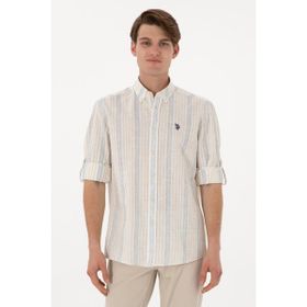 U.S. Polo Assn. 50306289-VR013 Beyaz Uzun Kollu Erkek Gömlek