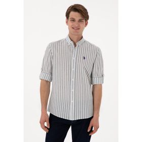 U.S. Polo Assn. 50306349-VR013 Beyaz Uzun Kollu Erkek Gömlek