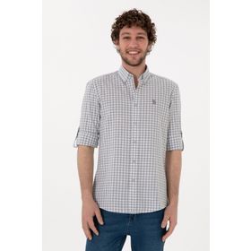 U.S. Polo Assn. 50306367-VR024 Gri Uzun Kollu Erkek Gömlek