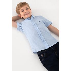 U.S. Polo Assn. 50306567-VR003 Açık Mavi Kısa Kollu Erkek Çocuk Gömlek