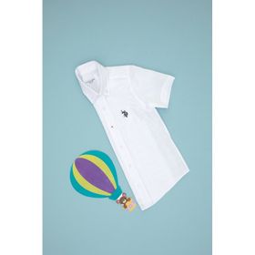 U.S. Polo Assn. 50306567-VR013 Beyaz Kısa Kollu Erkek Çocuk Gömlek