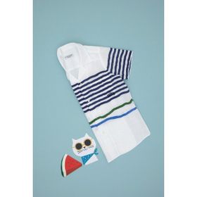 U.S. Polo Assn. 50306574-VR013 Beyaz Kısa Kollu Comfort Erkek Çocuk Gömlek