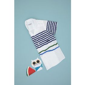 U.S. Polo Assn. 50306574-VR013 Beyaz Kısa Kollu Comfort Erkek Çocuk Gömlek