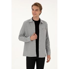 U.S. Polo Assn. 50308470-VR024 Gri Örme Erkek Gömlek