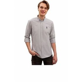 U.S Polo Assn. 50308596-VR024 Gri Erkek Gömlek
