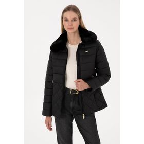 U.S. Polo Assn. 50308797-VR046 Siyah Kadın Mont