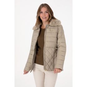 U.S. Polo Assn. 50308797-VR183 Açık Haki-1070 Kadın Mont