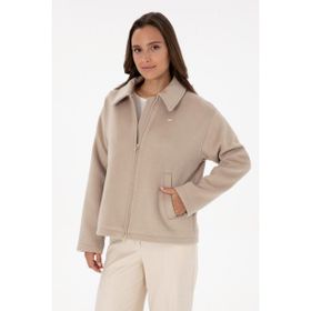 U.S. Polo Assn. 50309467-VR088 Koyu Bej Kadın Mont