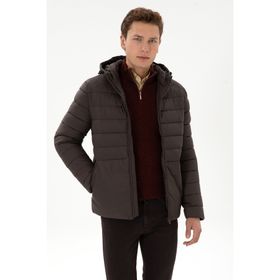 U.S. Polo Assn. 50310049-VR084 Koyu Kahverengi Erkek Mont