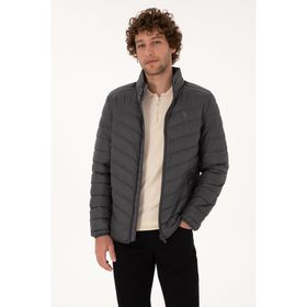 U.S. Polo Assn. 50310071-VR024 - Gri Erkek Mont
