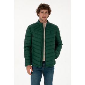 U.S. Polo Assn. 50312001-VR079 Koyu Yeşil Erkek Mont