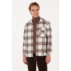 U.S. Polo Assn. 50316599-VR027 Haki Ekoseli Uzun Kollu Erkek Gömlek