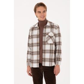 U.S. Polo Assn. 50316599-VR027 Haki Ekoseli Uzun Kollu Erkek Gömlek