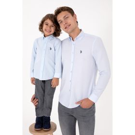 U.S. Polo Assn. 50316801-VR003 Açık Mavi Erkek Çocuk Gömlek
