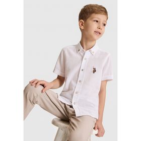 U.S. Polo Assn. 50320261-VR013 Beyaz Erkek Çocuk Gömlek