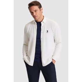 U.S. Polo Assn. 50322140-VR013 Beyaz Erkek Gömlek