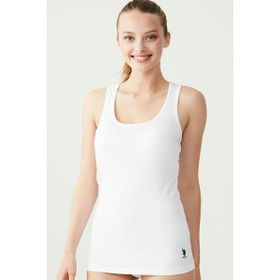 U.S. Polo Assn. 66001 Sporcu Beyaz Kadın Atlet