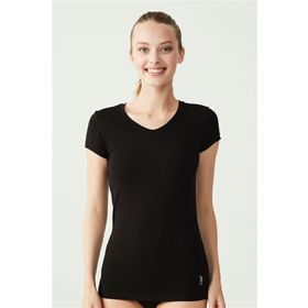 U.S Polo Assn. 66004 Kısa Kollu V-Yaka Kadın T-shirt