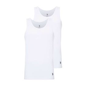 U.S. Polo Assn. 80188 2'li Beyaz Erkek Atlet