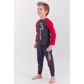 U.S. Polo Assn. Antrasit Bordo Erkek Çocuk Pijama Takımı