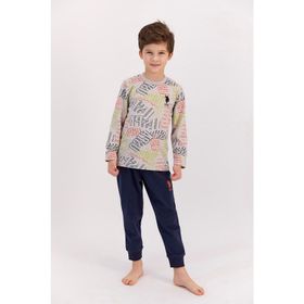 U.S. Polo Assn. Bej Melanj Erkek Çocuk Pijama Takımı