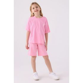 U.S. Polo Assn Bermuda 5 - 6 Yaş - Pembe Kız Çocuk Pijama Takımı