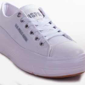 U.S. Polo Assn. Clementine Beyaz Günlük Bağcıklı Kadın Bot