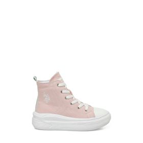 U.S. Polo Assn. Clementınetex Jr 5FX Pembe Kız Çocuk High Sneaker