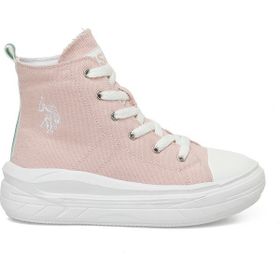 U.S. Polo Assn. Clementınetex Jr 5FX Pembe Kız Çocuk High Sneaker