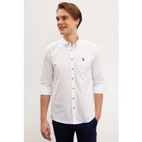 U.S. Polo Assn. G081SZ004.000.980673 Beyaz Erkek Gömlek