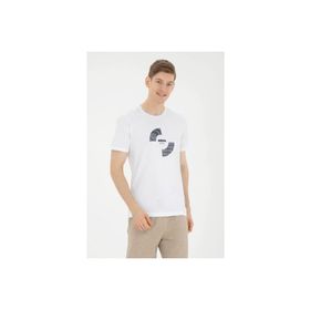 U.S. Polo Assn. G081SZ011-0-1824946 Beyaz Erkek T-shirt