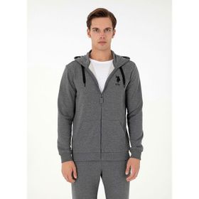 U.S. Polo Assn. G081SZ082-000-1926835 Antrasit Melanj Erkek Sweatshirt