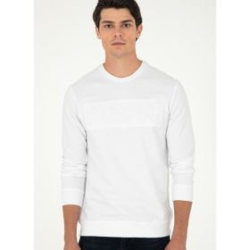 U.S. Polo Assn. G081SZ082-000-1926931 Beyaz Erkek Sweatshirt