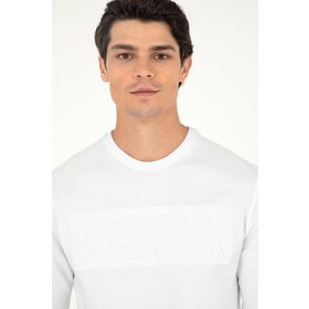 U.S. Polo Assn. G081SZ082-000-1926931 Beyaz Erkek Sweatshirt