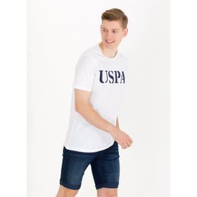 U.S. Polo Assn. GEARTIY023 Bisiklet Yaka Beyaz Erkek T-Shirt