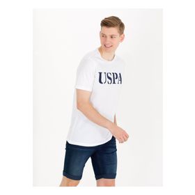 U.S. Polo Assn. GEARTIY023 Bisiklet Yaka Beyaz Erkek T-Shirt