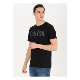 U.S. Polo Assn. GEARTIY023 Bisiklet Yaka Siyah Erkek T-Shirt