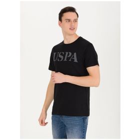 U.S. Polo Assn. GEARTIY023 Bisiklet Yaka Siyah Erkek T-Shirt
