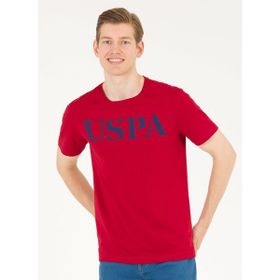 U.S. Polo Assn. GEARTIY023 Bordo Bisiklet Yaka Erkek T-Shirt