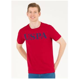 U.S. Polo Assn. GEARTIY023 Bordo Bisiklet Yaka Erkek T-Shirt
