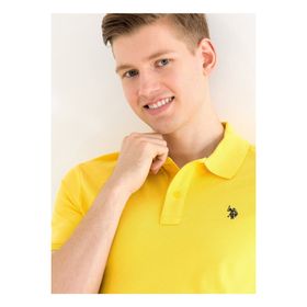 U.S. Polo Assn. GTP04IY023 Polo Yaka Koyu Sarı Erkek T-Shirt