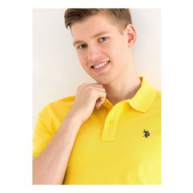 U.S. Polo Assn. GTP04IY023 Polo Yaka Koyu Sarı Erkek T-Shirt
