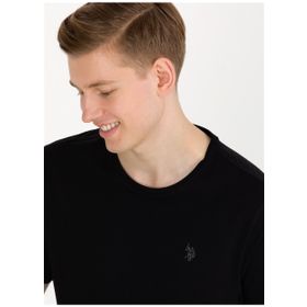 U.S. Polo Assn. GTS01IY023 Bisiklet Yaka Siyah Erkek T-Shirt