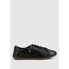 U.S. Polo Assn. Jojo Siyah Deri Kadın Sneaker