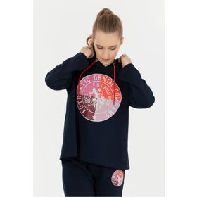U.S. Polo Assn. KEBIN Kapüşon Yaka Lacivert Kadın Sweatshirt