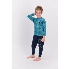 U.S. Polo Assn. Koyu Petrol Erkek Çocuk Ribanalı Pijama Takımı