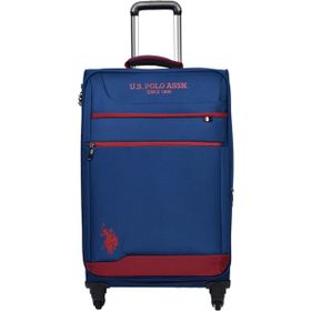 U.S. Polo Assn. Kumaş Orta Boy Kabin Boy Lacivert 2'li Valiz Seti