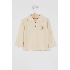 U.S. Polo Assn. Lisanslı Classic Fildişi Bebek Uzun Kol Yakalı Sweatshirt